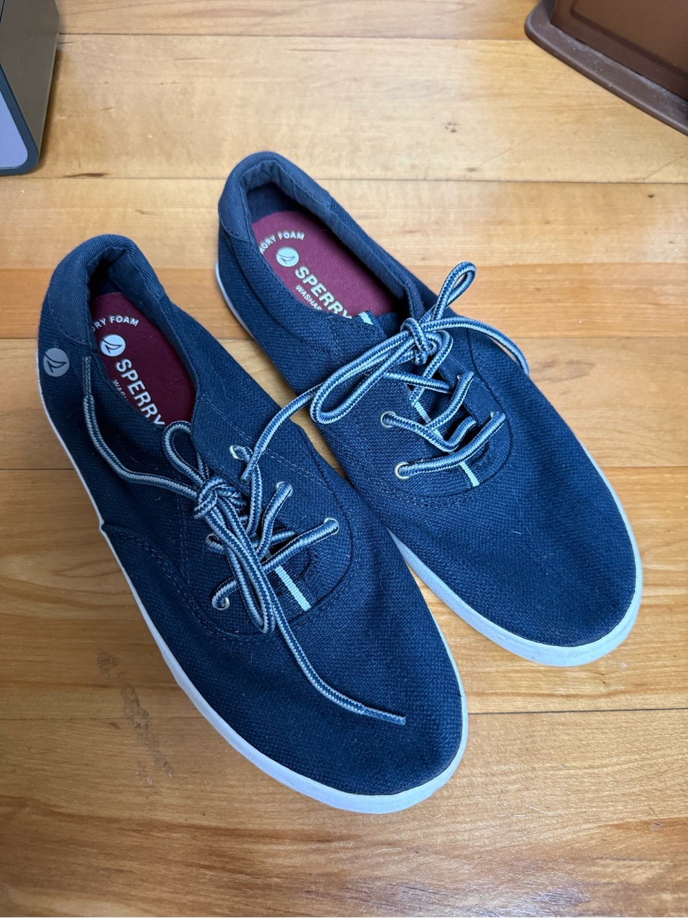 Sperry Men's Navy Canvas Lace-Up Sneakers